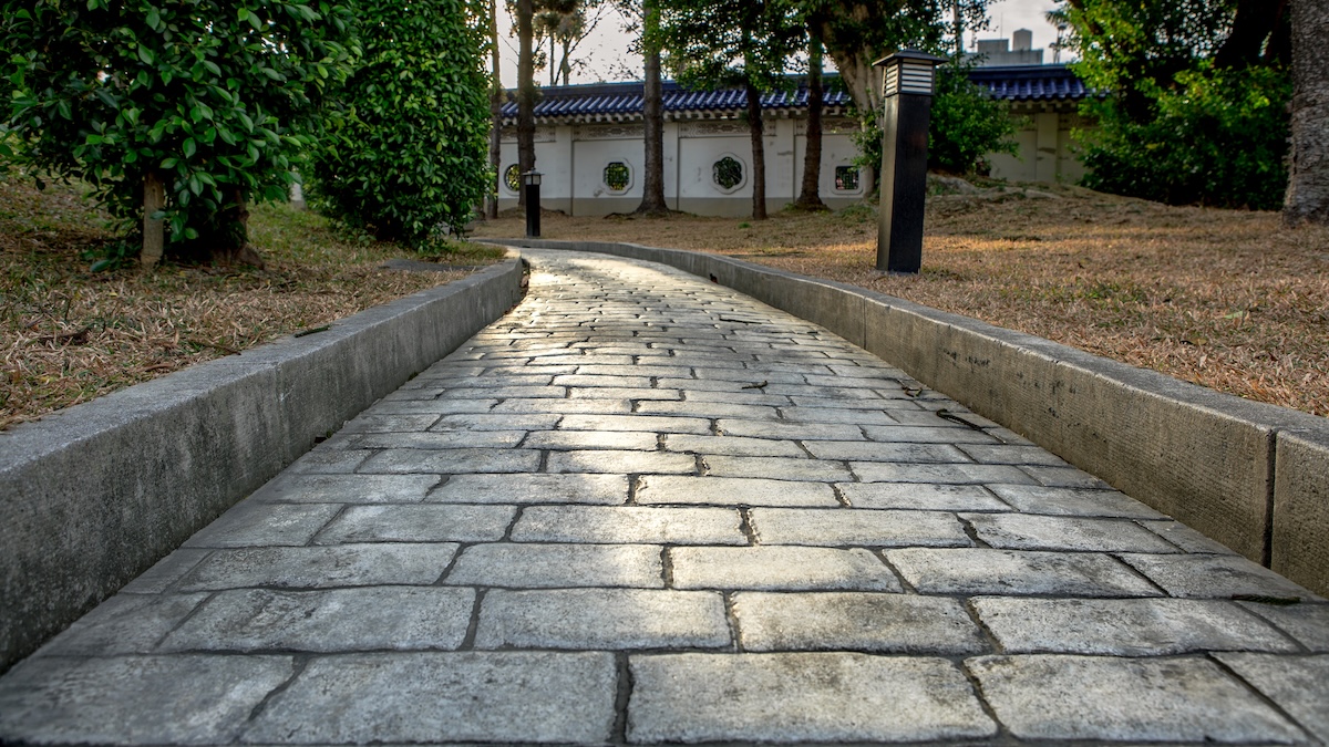Concrete walkway Concrete walkway